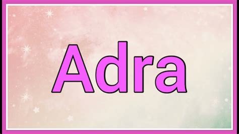 adra meaning in english
